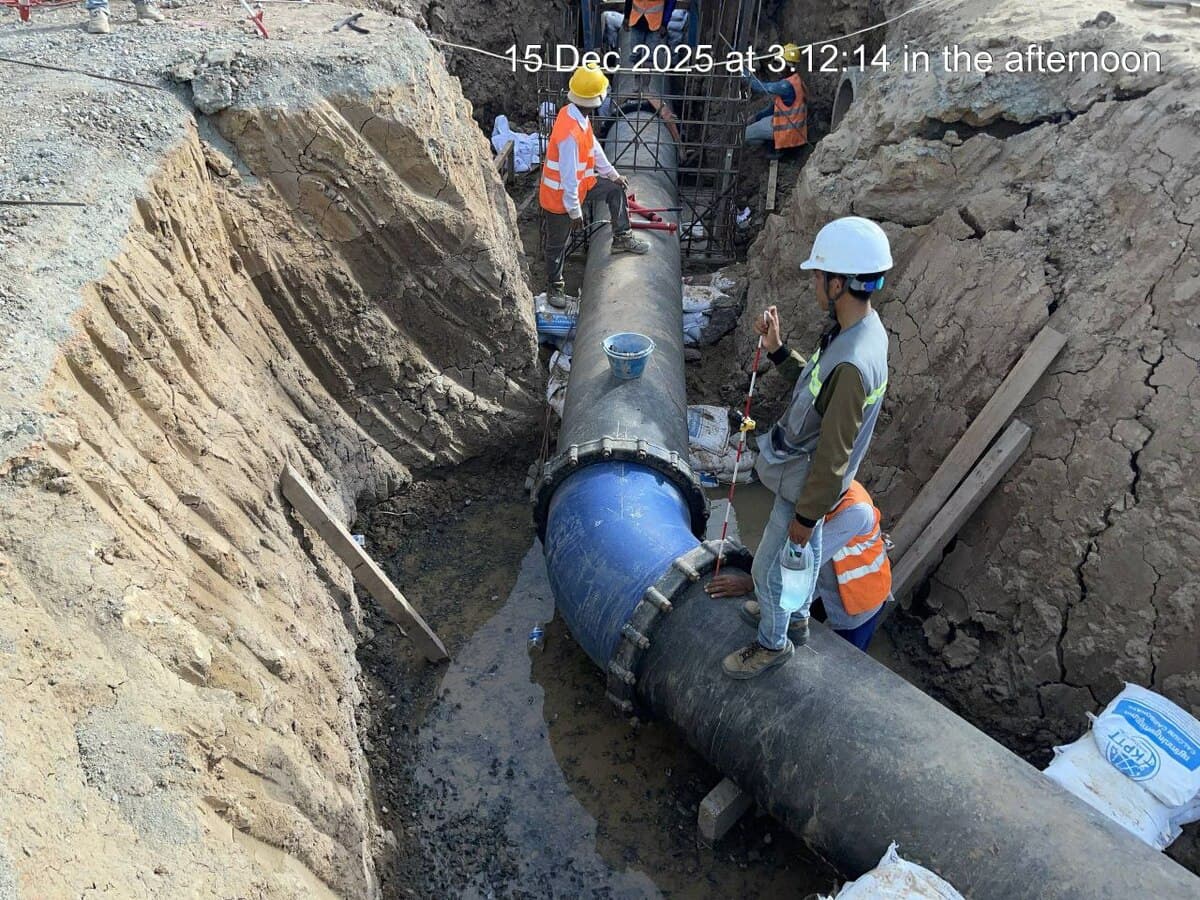 គម្រោងអភិវឌ្ឍន៍ប្រព័ន្ធចម្រោះទឹកកខ្វក់ ក្រុងតាខ្មៅ សម្រេចវឌ្ឍនភាពជារួមប្រមាណ ១៥,៥០% ហើយ គិតត្រឹមដំណាច់ខែធ្នូ ឆ្នាំ២០២៥