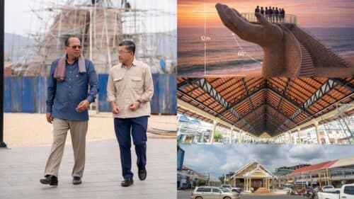 ក្រុងកំពតត្រៀមបង្អួតសម្រស់ថ្មីជាមួយរូបសំណាកបាតដៃកម្ពស់ ១២ម៉ែត្រ និងវិថីអាហារ ដើម្បីស្វាគមន៍ភ្ញៀវទេសចរក្នុងឱកាសពិធីបុណ្យចូលឆ្នាំថ្មីប្រពៃណីជាតិខ្មែរ