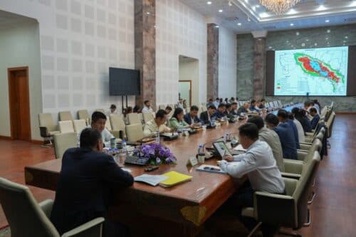 ឯកឧត្តមរដ្ឋលេខាធិការប្រចាំការ តឹករ៉េត សំរេច អញ្ជើញដឹកនាំកិច្ចប្រជុំពិនិត្យ និងពិភាក្សាលើវឌ្ឍនភាពការងារ ក្រុមការងាររៀបចំទិន្នន័យសក្តានុពល